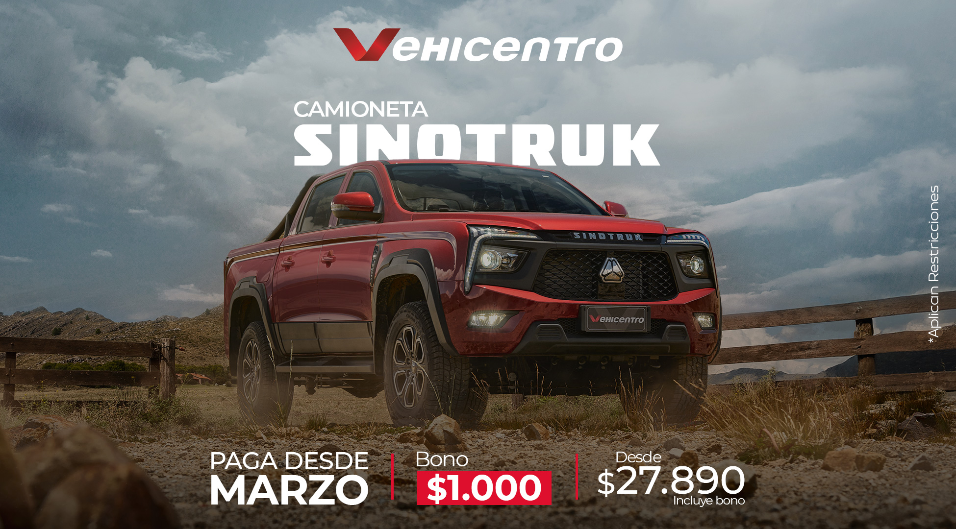 Camioneta Sinotruk 4x4 y 4x2 | Marca oficial de la vuelta al Ecuador | La nueva era ha comenzado 