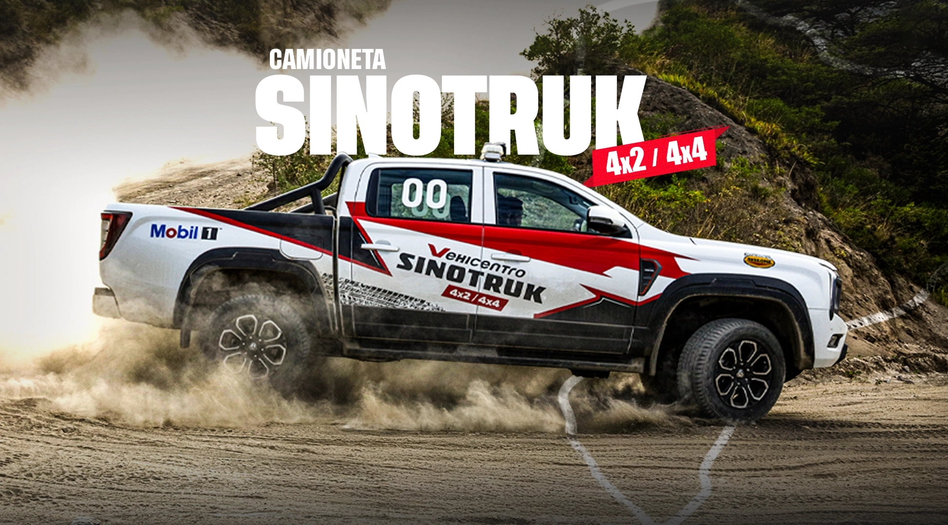 Camioneta Sinotruk 4x4 y 4x2 | Marca oficial de la vuelta al Ecuador | La nueva era ha comenzado 