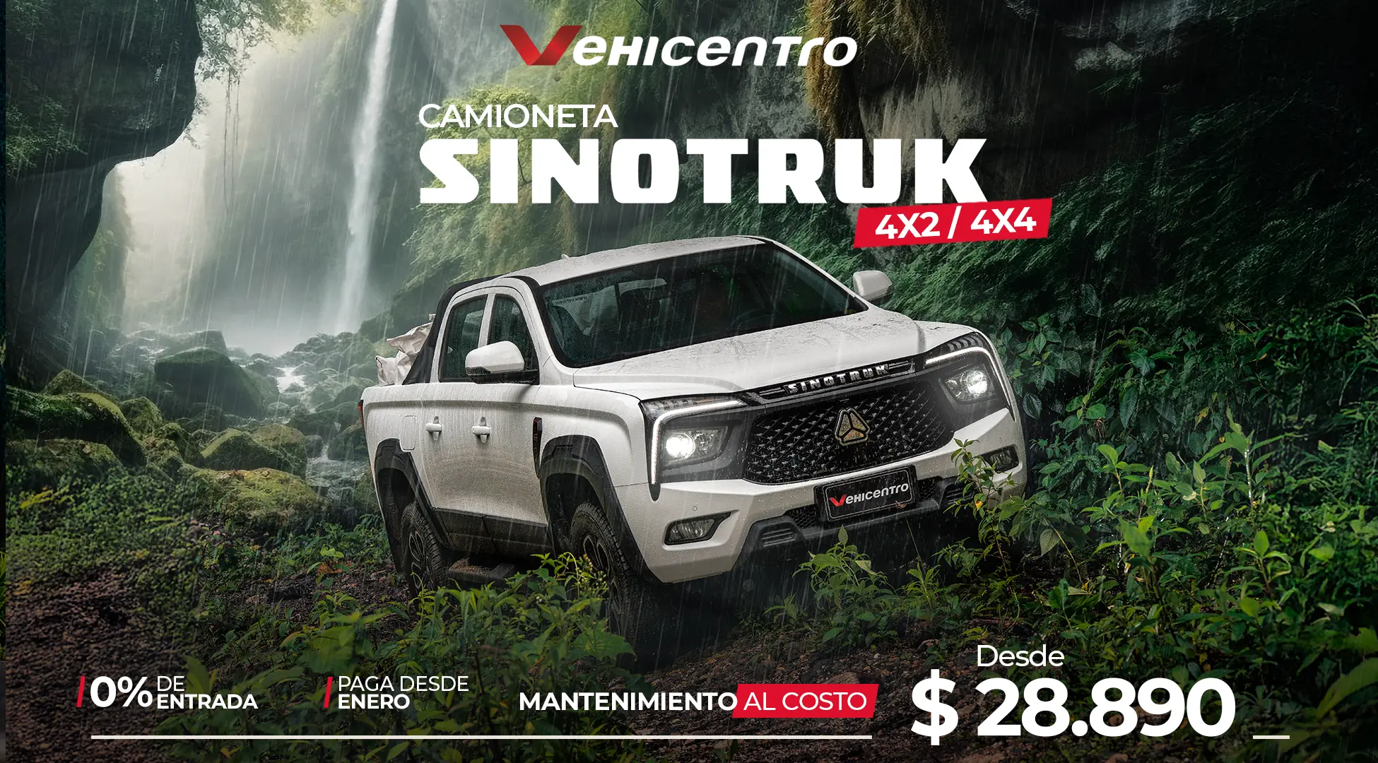 Camioneta Sinotruk 4x4 y 4x2 | Marca oficial de la vuelta al Ecuador | La nueva era ha comenzado 